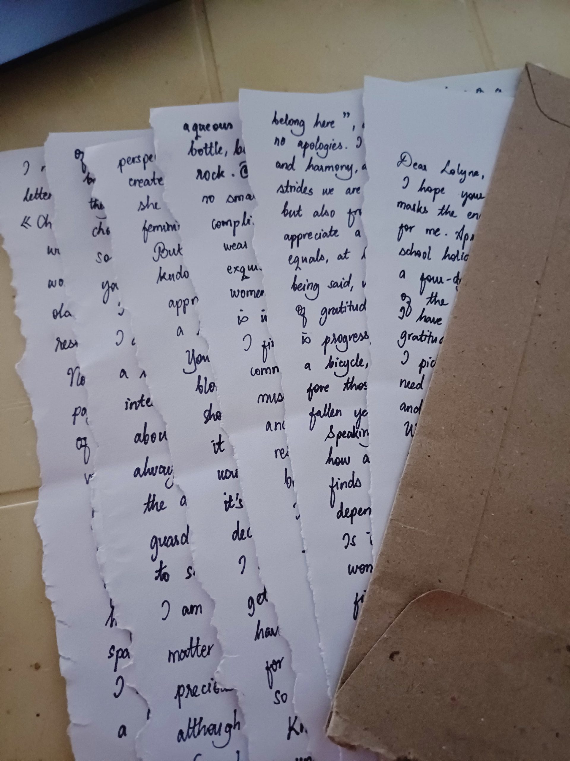 Letters from you